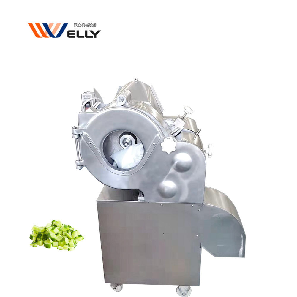 Industrial Automatic Carrot Cutting Papaya Cubing Carrots Dicing Onion Slicer Dicer Melon Vegetable Fruit Chopper Machine