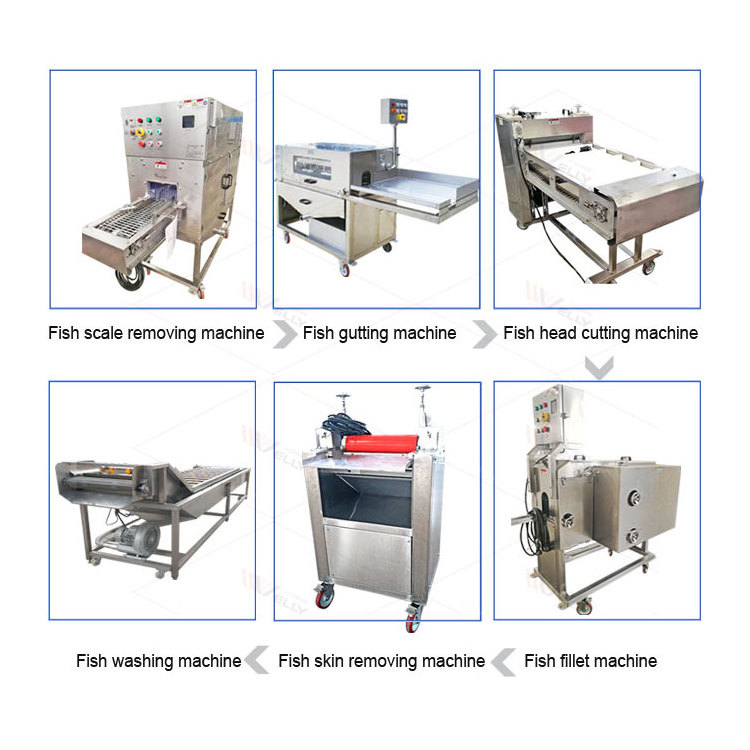 Commercial Price Small Electric Dehead Deboner Filleting Cutting Skinning Processing Machine Fish Deheading Equipment