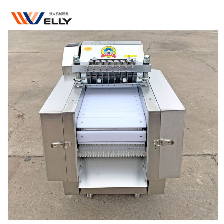 Hot Product Electric Small Fresh Fish Cutting Machine Automatic Chicken Meat Block Cutting Machine For Frozen Meat