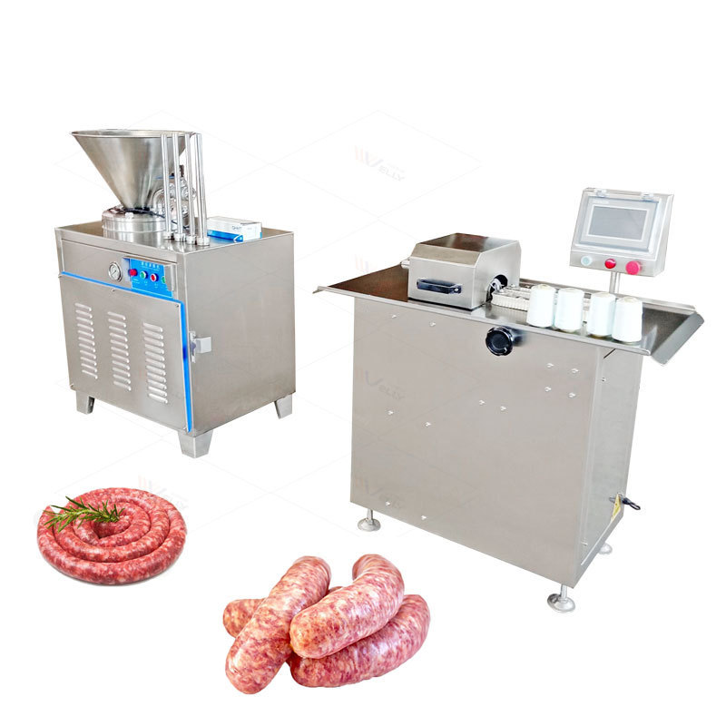 Semi Automatic Big Sausage Twist Linker Stuffer Electric Mini Sausage BindingSausage Filling Tying Machine