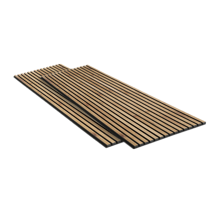 Natural Wood Veneer PET Acoustic Grille Wood & Ceiling Panels On Sale