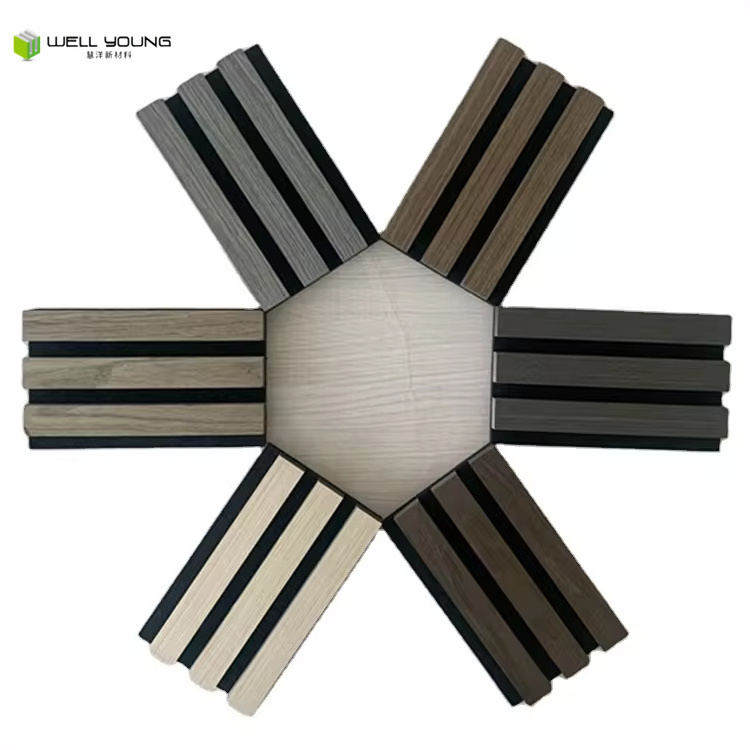 3d Customize Decorative Art Acoustic Wooden Slat Wall Panel for Indoor Environment