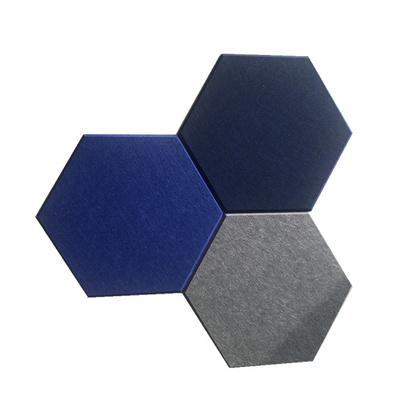 hexagon polyester fiber soundproof acoustic panel