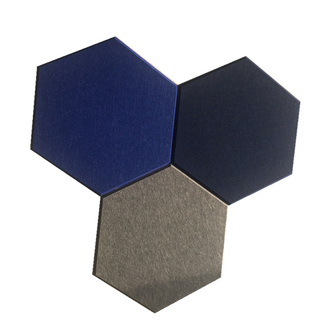 hexagon polyester fiber soundproof acoustic panel