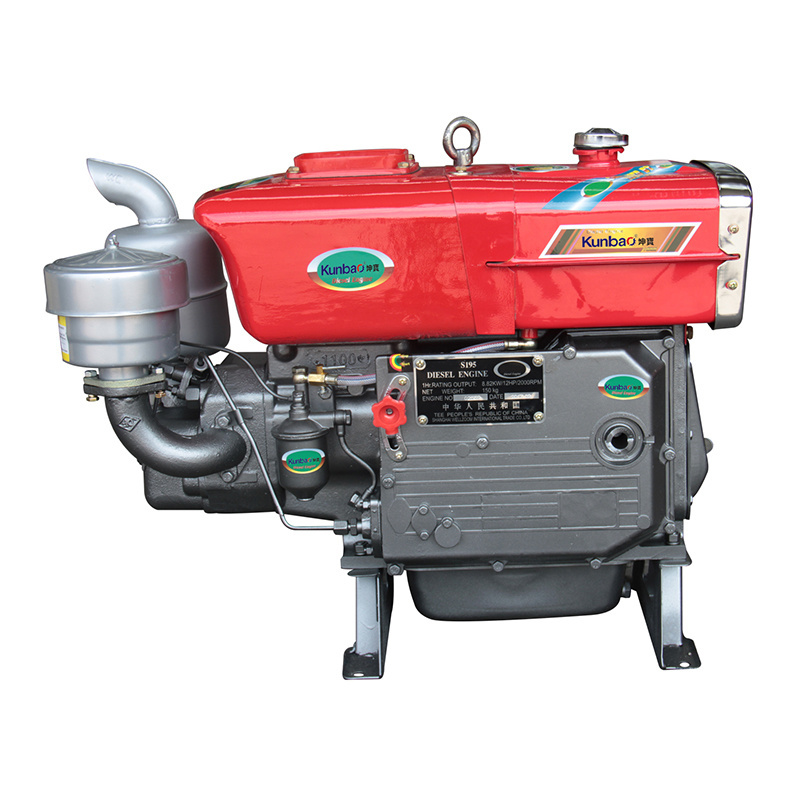 Small single cylinder water cooled diesel engine 12hp four stroke diesel engine