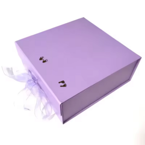 Professional customization small large low clothing shoes color rigid flat magnetic folding gift box for gift pack