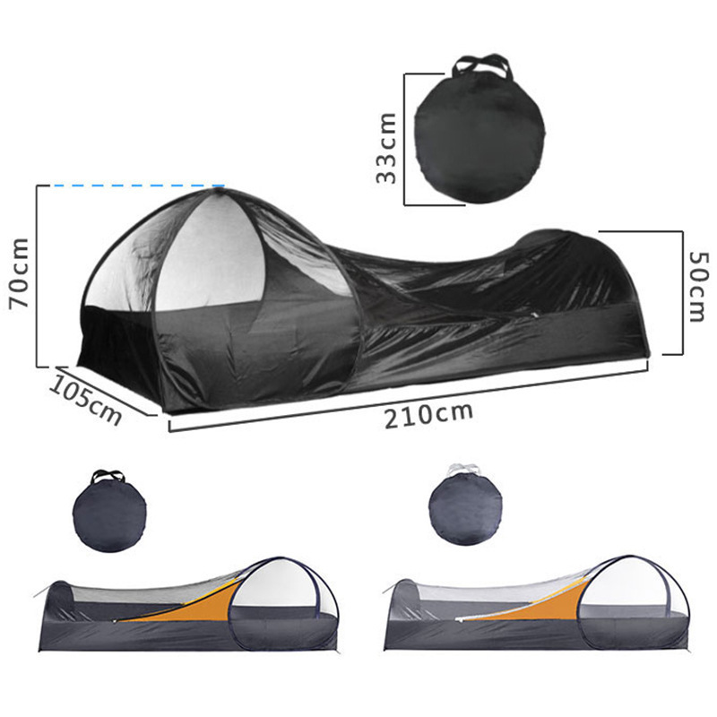 Mosquito Camping Net Automatic Pop Up Single Mosquito Tent for Sleeping Outdoor Camping Traveling