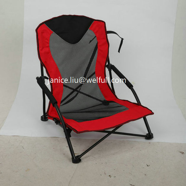 Wholesale Outdoor Beach Folding Mesh Sand Camping Chair Low Profile Beach Camp Chairs