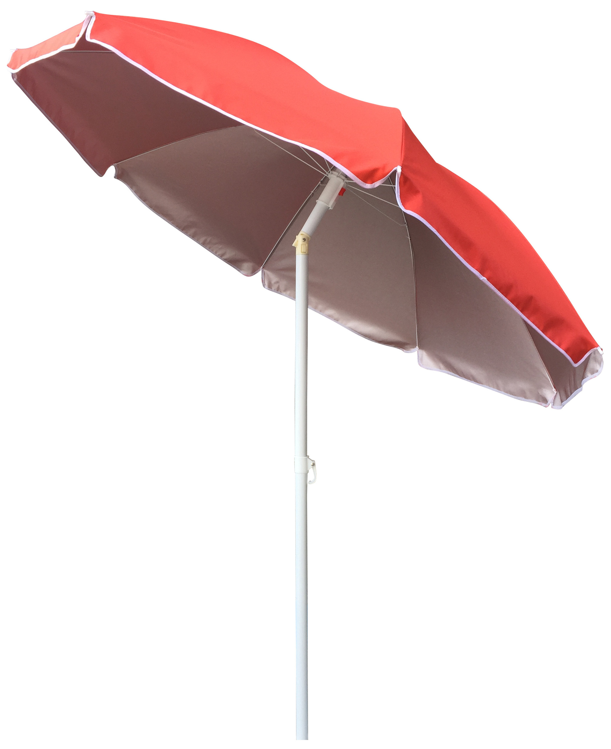 Windproof Sunshade Parasol Beach Umbrella Portable Outdoor Umbrellas with Carry Bag Sand Anchor Push Button Tilt Pole