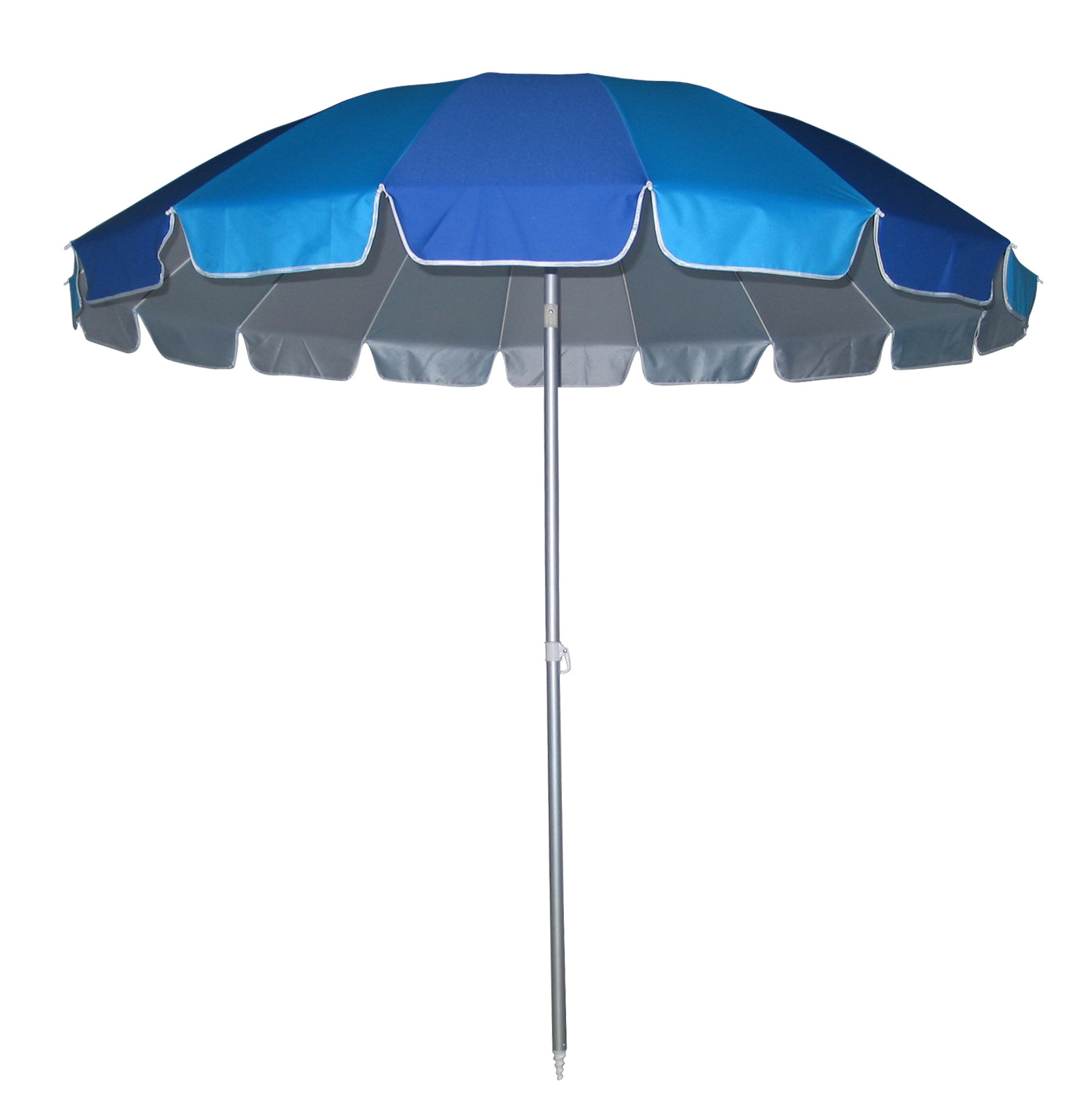 Windproof Sunshade Parasol Beach Umbrella Portable Outdoor Umbrellas with Carry Bag Sand Anchor Push Button Tilt Pole