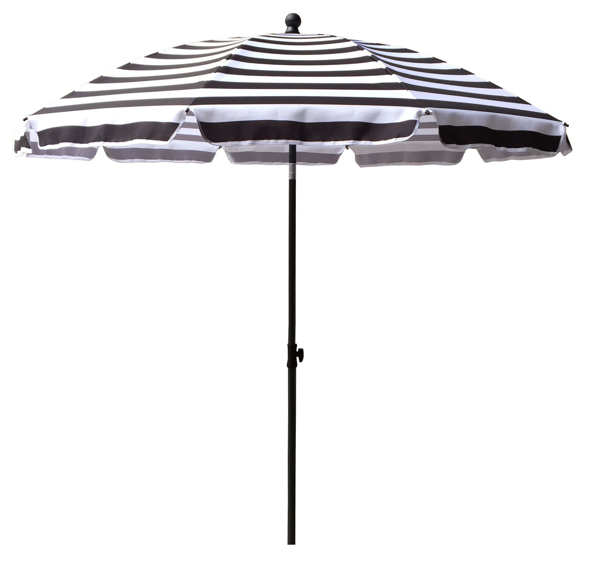 6.5ft Portable Sun Shade Umbrella Travel Beach Umbrella for Sand with Tilt Aluminum Pole and carry bag