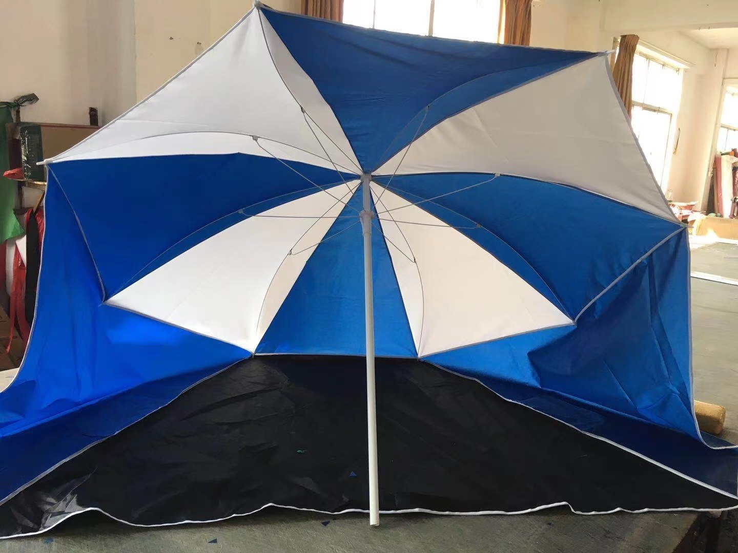 Hot Sale Pop up Polyester Beach Umbrella Tent Beach Umbrella Sun Shade for Outdoor Camping Hiking Travelling