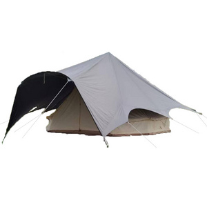 5M Bell Tent Protector Rain Fly Roof Tarp Waterproof Oxford Shelter for Glamping Yurt Bell Tent Tent Accessories