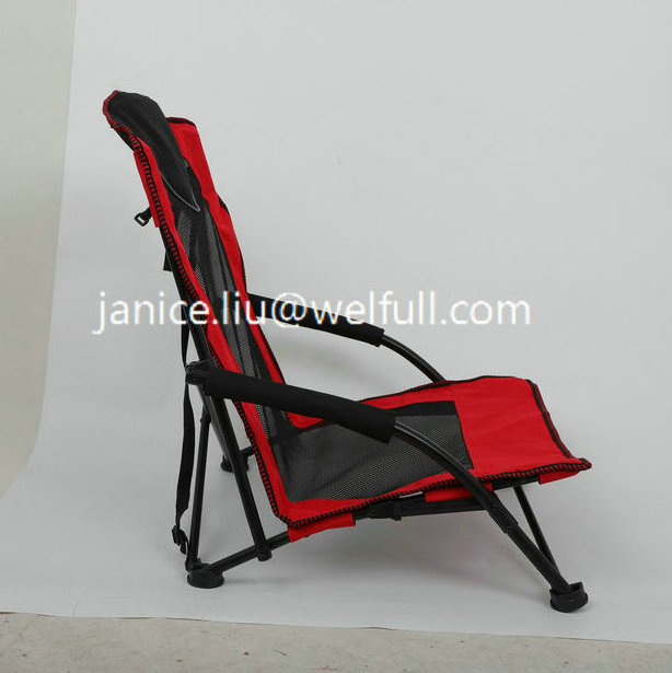 Wholesale Outdoor Beach Folding Mesh Sand Camping Chair Low Profile Beach Camp Chairs