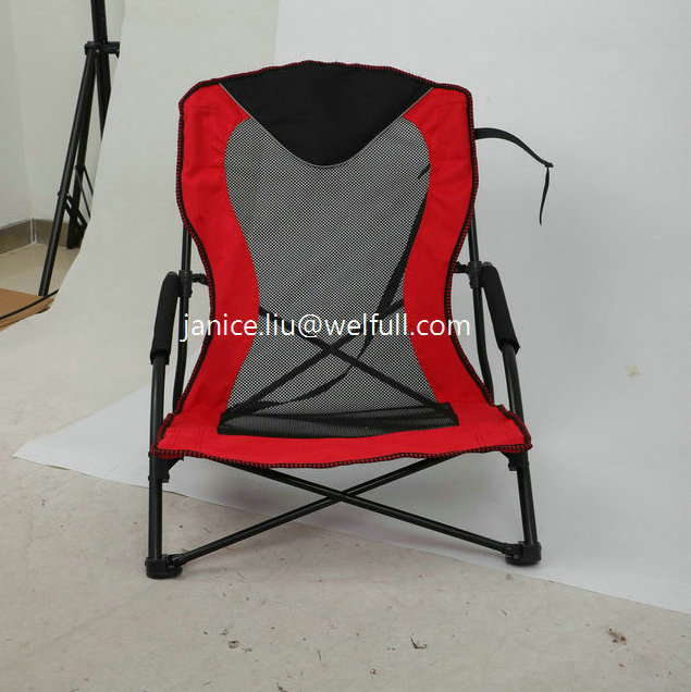 Wholesale Outdoor Beach Folding Mesh Sand Camping Chair Low Profile Beach Camp Chairs