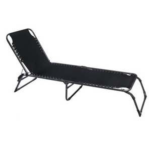 4-Position Adjustable backrest Camping Reclining Chair Outdoor Folding Chaise sun lounge bed for Outside, Sunbathing, Pool