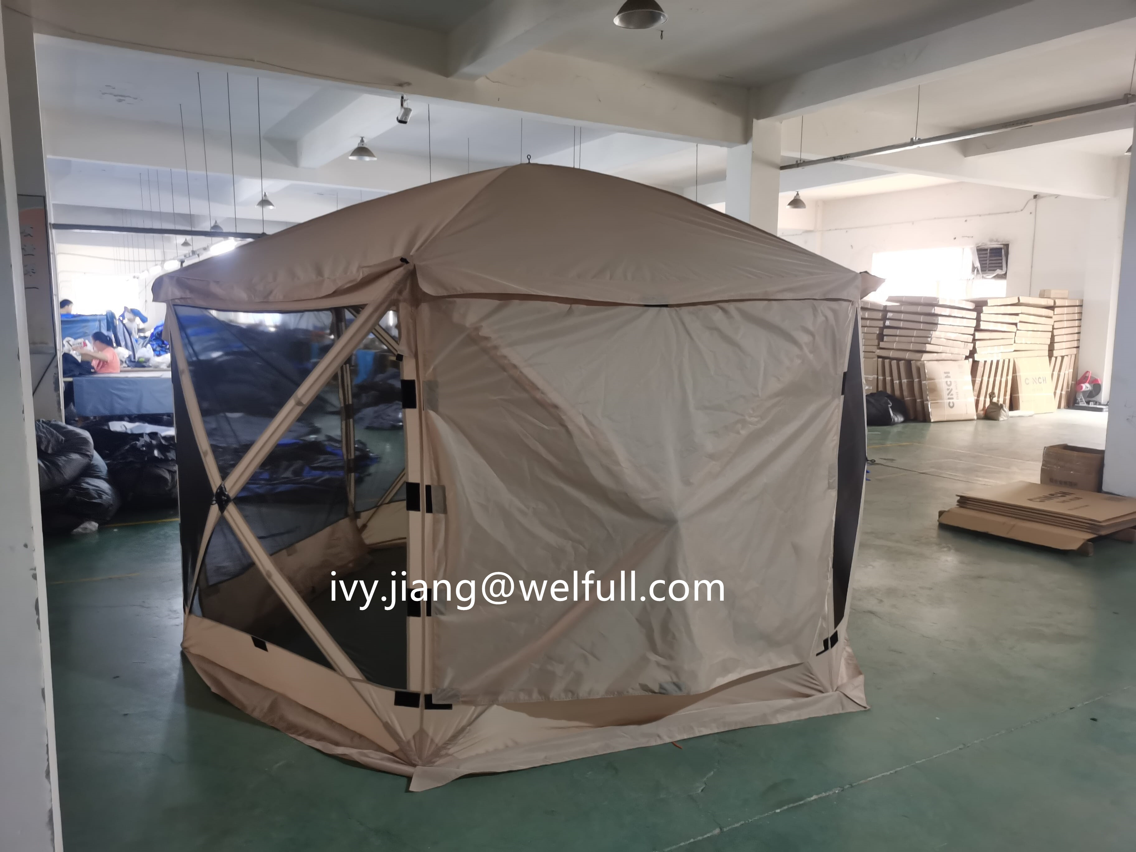 Customized Outdoor Garden Pop Up Screen House Gozebo Tent Camping Mesh Screen Room House 6-Sided Hub Durable Screen Tent