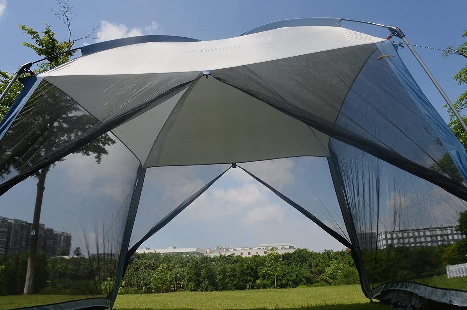 Customized Outdoor 6 Person Garden Pop Up Camping Insect-resistant Mesh Screen Room House Folding Mosquito Net Tent