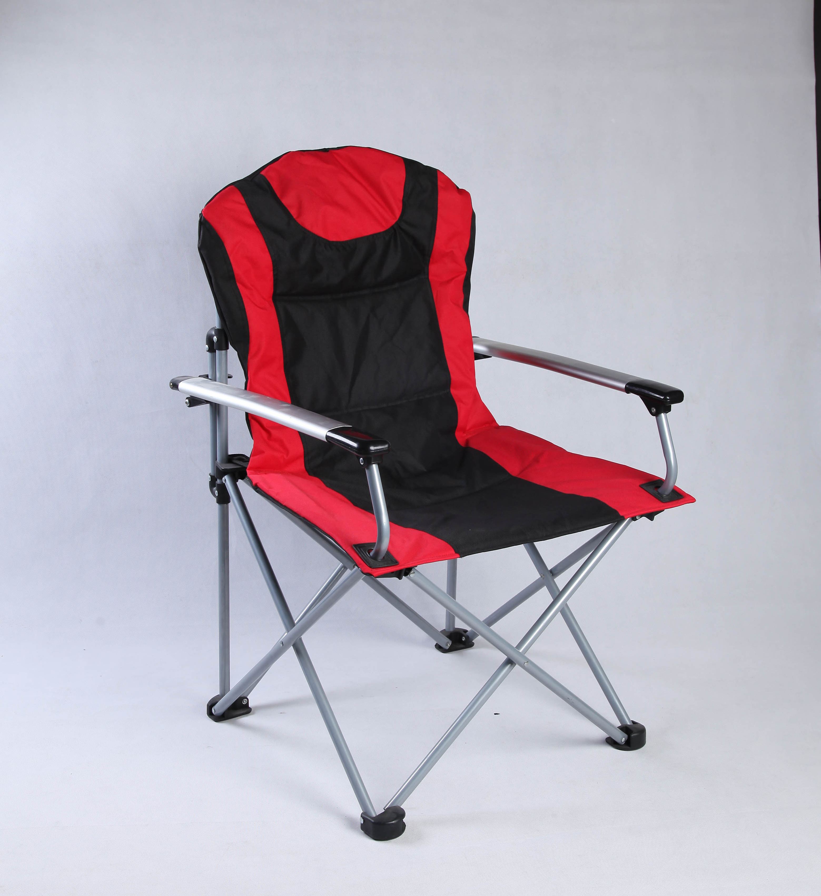 Oversized Portable Heavy Duty Folding Outdoor Padded Camping Chair Aluminum Camping Beach Chair with Armrest