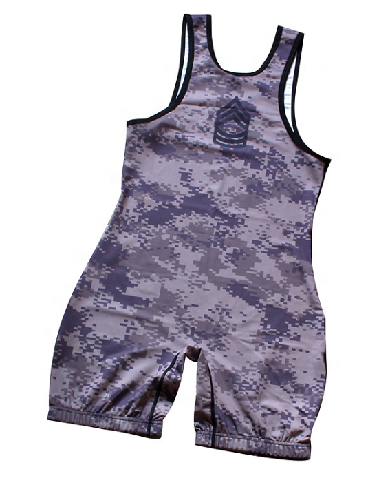 Polyester sublimated custom wrestling tights singlet