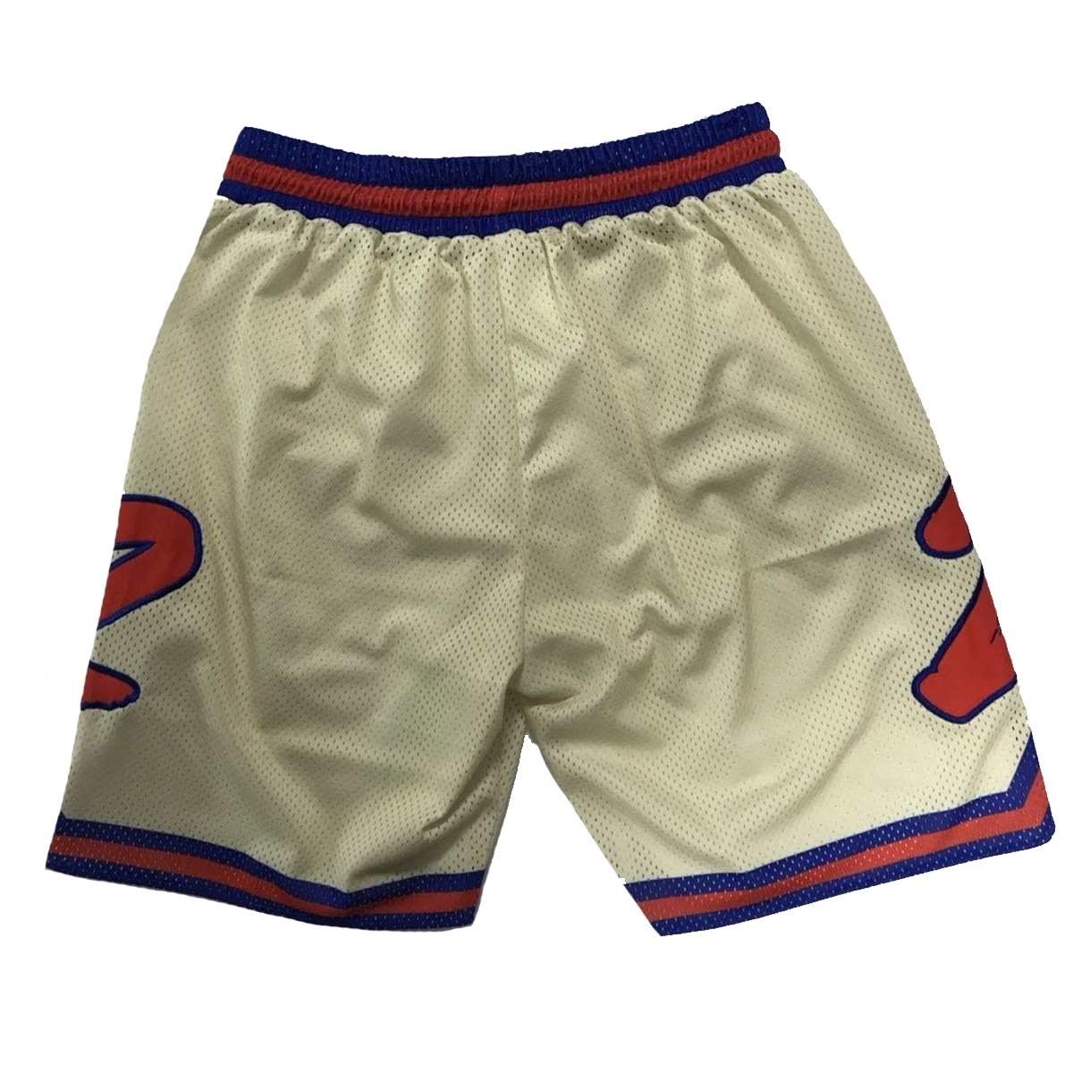 Embroderiery shorts old school shiny tackle twill summer male over knee basketball shorts