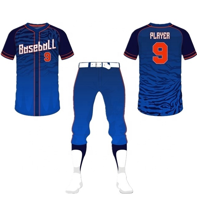 Custom Design Youth Full Kit Baseball Uniform Long Baseball Pants Shorts