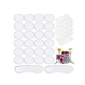 26pcs Hot Sale Drum Mute Pad Gel Pads Drum Muffler Mute Drum Damper For Percussion Instrument Accessories