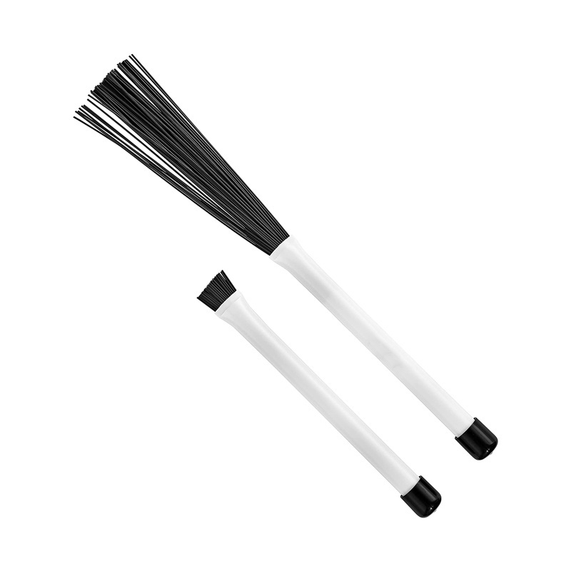 Wholesale Nylon Drum stick Brush with Plastic Handle Retractable Nylon wire Drum Brush For Jazz Drum Stick Musical Accessories