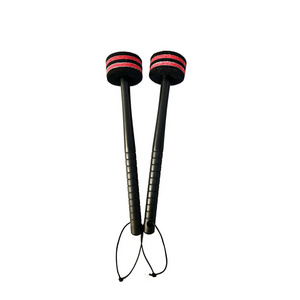 1 pair with string Red Black Felt head ABS Mallet Stick Snare Bass Drumsticks Snare Drum Sticks For Drum Percussion instrument