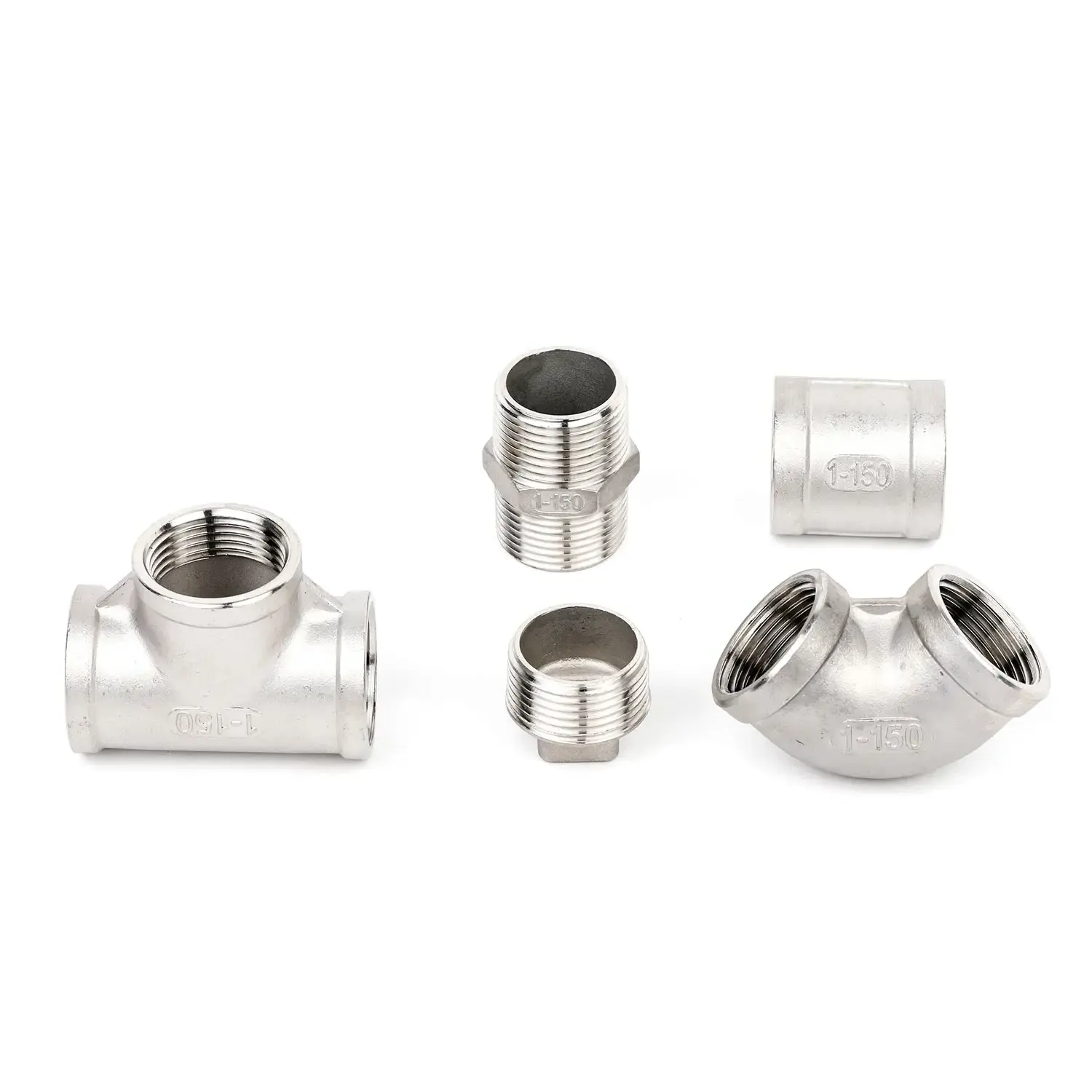 WELSURE Push in fittings ss rotary push in two touch fitting stainless male & female 90 degree swivel elbow