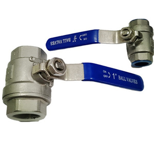 Welsure ball valve SS304 1/4" to 4" Full Bore NPT  thread stainless steel ball valve 2pcs clamp ball valve 1000wog