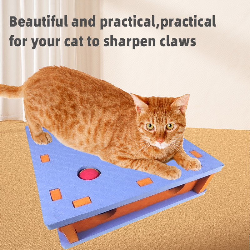 Private Label Cat Toy Supplies Funny Portable Cat Toy Box Detachable Interactive EVA Materials Cat Toys