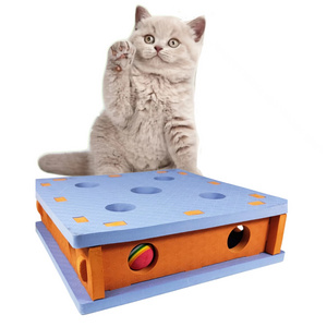 Private Label Cat Toy Supplies Funny Portable Cat Toy Box Detachable Interactive EVA Materials Cat Toys