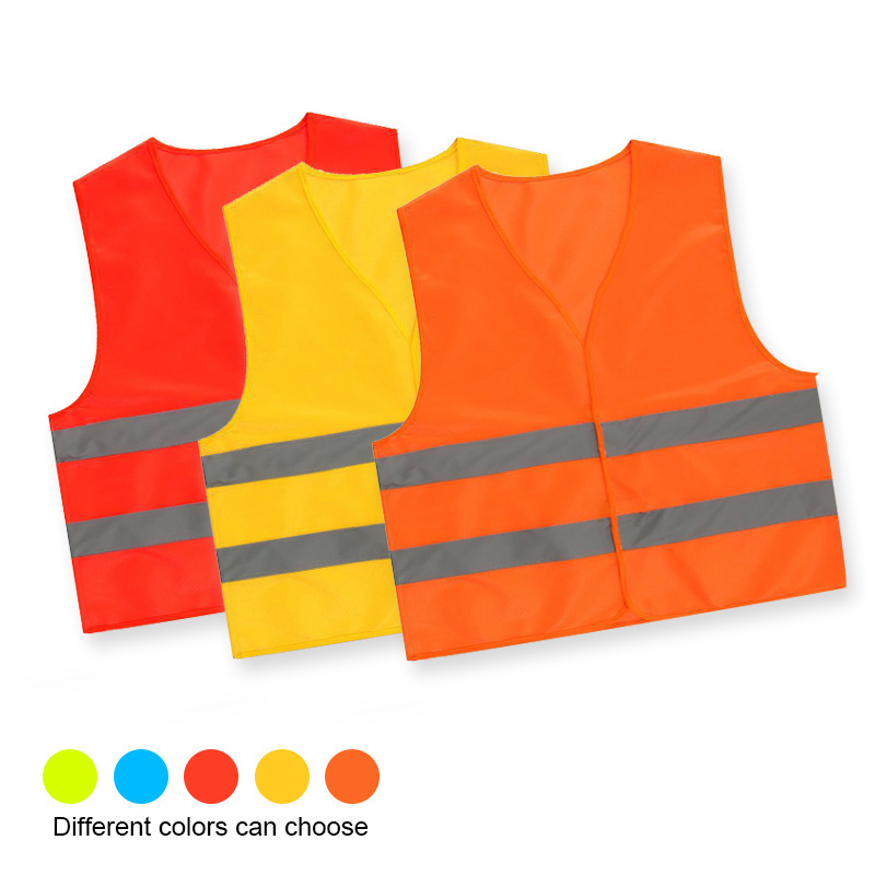 R122  high visibility  orange reflective safety vests with CE EN471