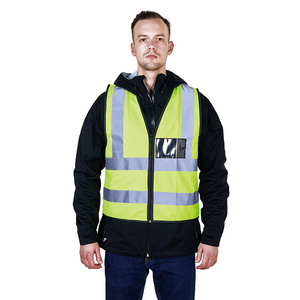 R121-ZP  Customized Logo Safety Warning Vest Highly Visibility Reflective Tape Warning Kacket Outdoor Construction