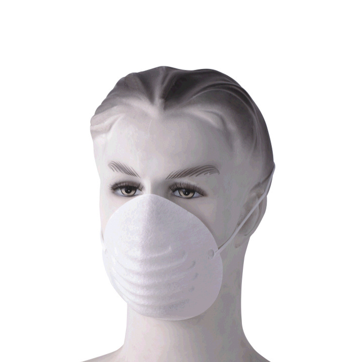 DM004 Single Ply  Melt Blown Polypropylene Disposable Dust Masks with Adjustable Nosepiece