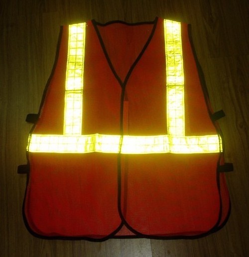 R112-2 Mesh PVC Reflective Tapes Safety Warning Clothing Vest for Construction