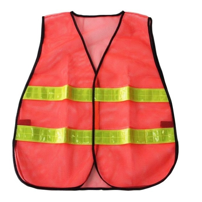 R112-2 Mesh PVC Reflective Tapes Safety Warning Clothing Vest for Construction