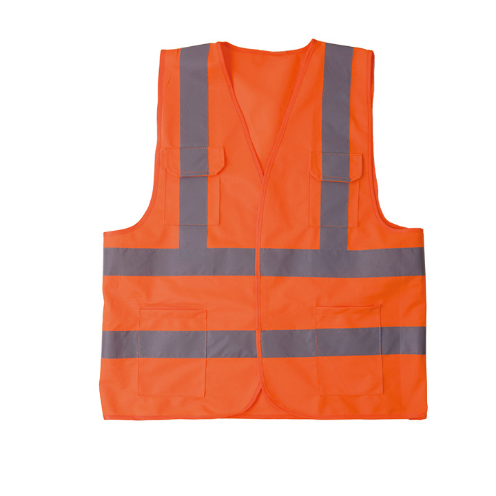 R121-P  HIVI  Reflective Outdoor Work Warning Safety Vest with Pockets