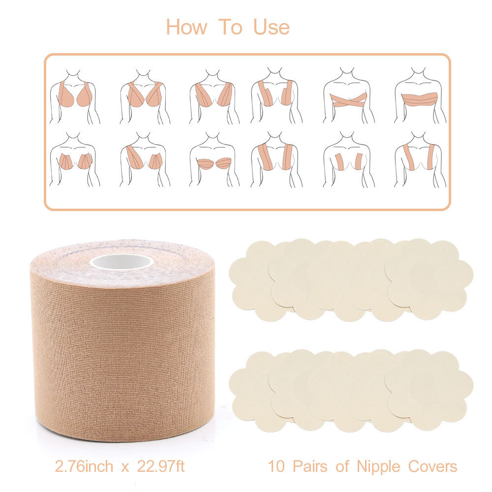 Push Up Shaper Tape Invisible Breast Tape Women Adhesive Double Side Boob Tape Roll