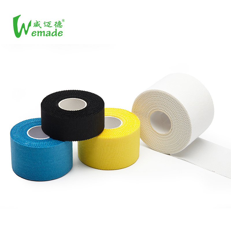 Zinc Oxide Pure Cotton Tape White Serrated Edge Hand Tear Customizable Sports Tape