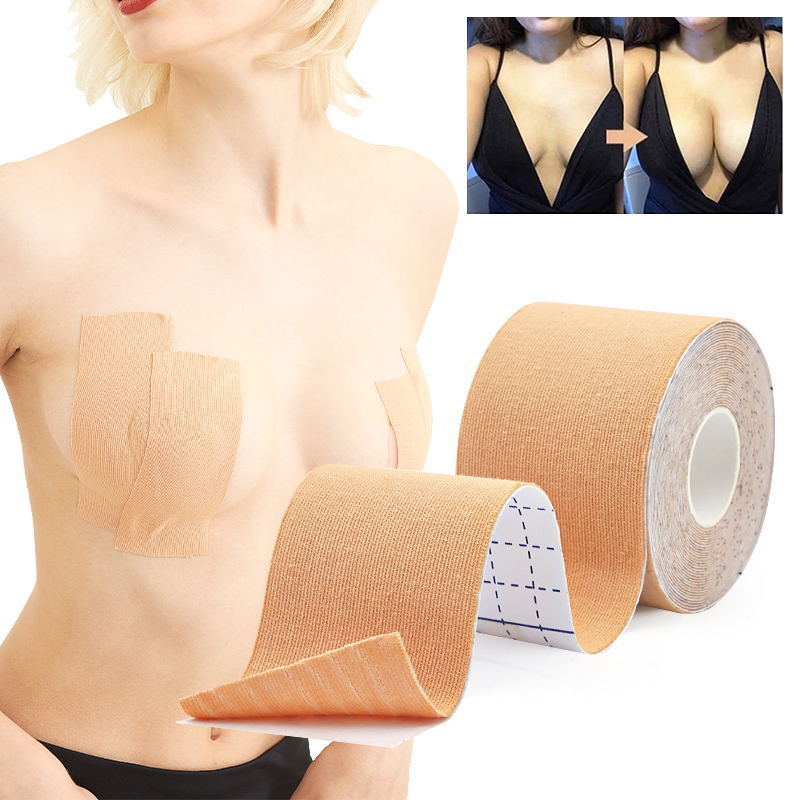 Chinese Factory Hot Selling Nude Water Resistant Elastic Black Boob Tape for Large Breast