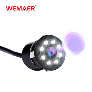 Wemaer Oem Factory Ahd Camera Car Metal Led Light Automotive Waterproof Mini Night Vision Backup Reverse Camera For Vw Uv Audi