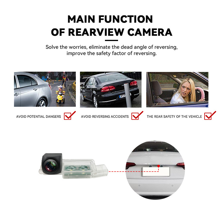 Car Rear View Backup Camera Ip68 Waterproof Reverse Back Up Parking Camera For Vw Golf/Cc/Scirocco/Lamando/Porsche Cayenne/Macan