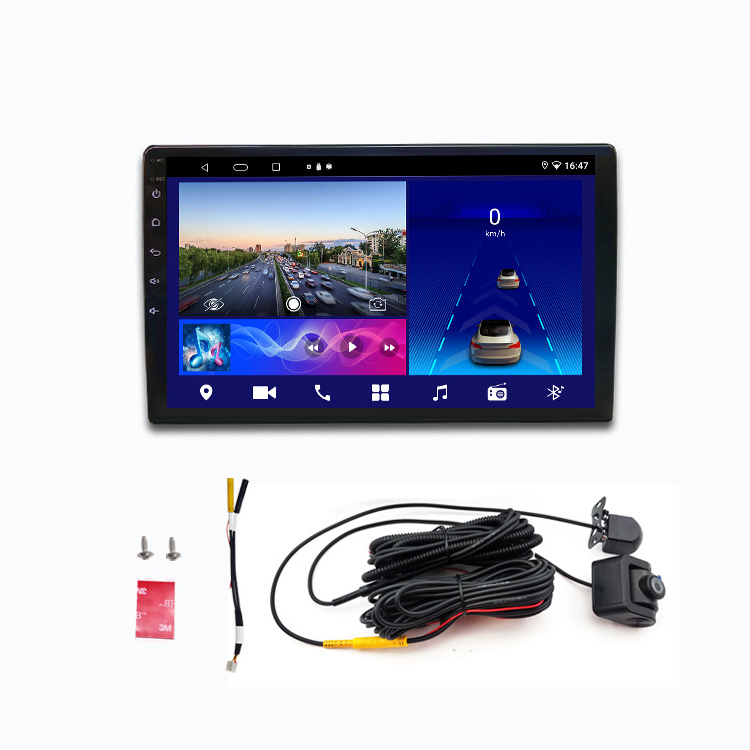 Wemaer Front Rear Dual Recorder 2 Way Cameras 3D Android 10 IPS Screen 9 Inch 2+32G DPS Carplay Navigation System Car DVD Player