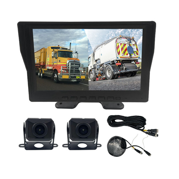 Wemaer 9.0 Inch IPS Bus Monitor 12V-24V Rear View Truck Reverse Vehicle Backup Camera System Kit For Back View Trailer Bus