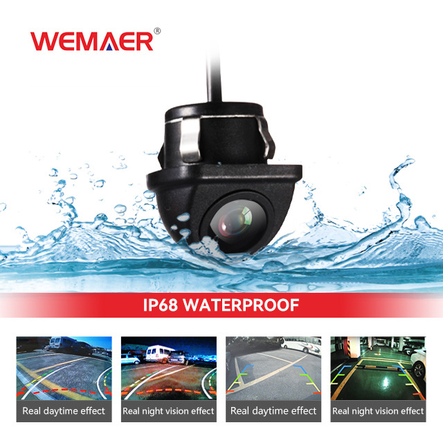 Wemaer OEM Universal Waterproof Night Vision Back Rear View Vehicle Camera Wide Angle Reverse Car Camera for Nissan Kia VW Honda