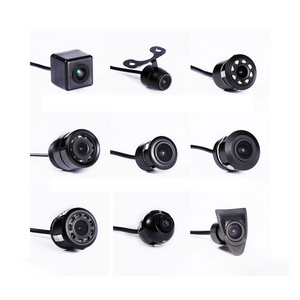 Car Rearview Camera Back 8 LED Round Backup Front Camara De Reversa AHD Revers Rear View Reverse Reversing Vehicle Camera