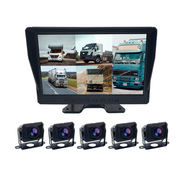 Wemaer 10 inch Truck Camera Monitor 15m Rear Cable BSD Blind Spot Pedestrian Detection Camera Monitor System For Truck