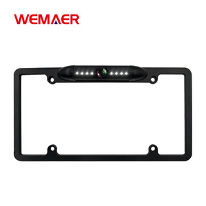 Wemaer Night Vision IR Rear View Camera EU License Plate Frame Car Reverse Camera Waterproof Back Up Camera For Monitor GPS